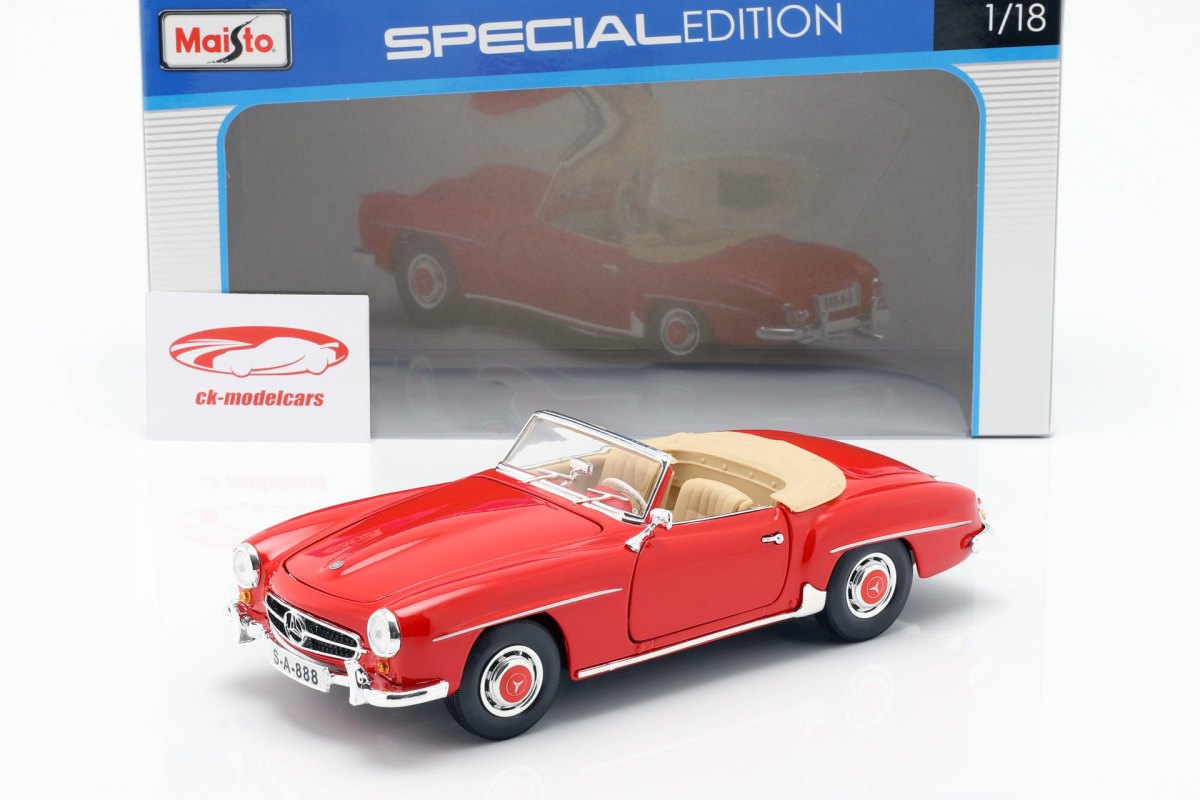 1955 190 SL/ W121 Cabriolet Red: No package: Image 9
