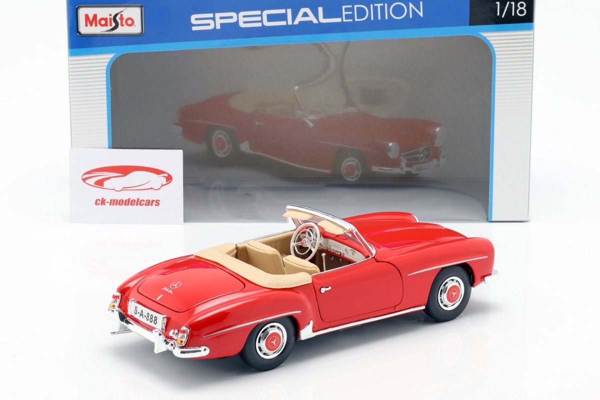 1955 190 SL/ W121 Cabriolet Red: No package: Image 12