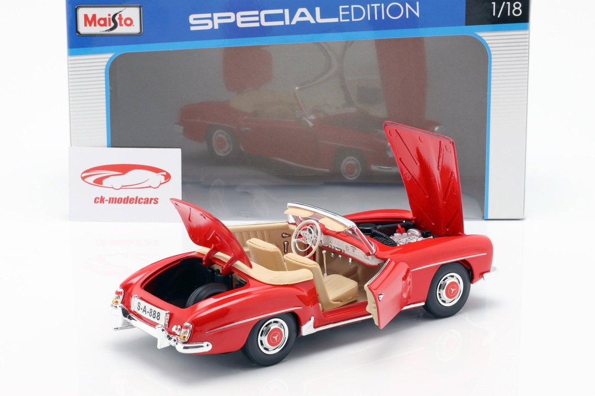 1955 190 SL/ W121 Cabriolet Red: No package: Image 11