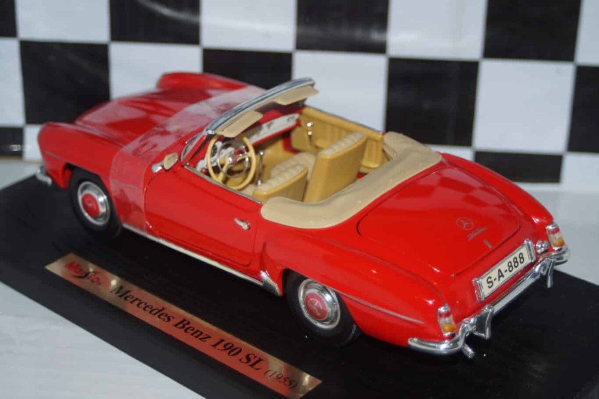 1955 190 SL/ W121 Cabriolet Red: No package: Image 5