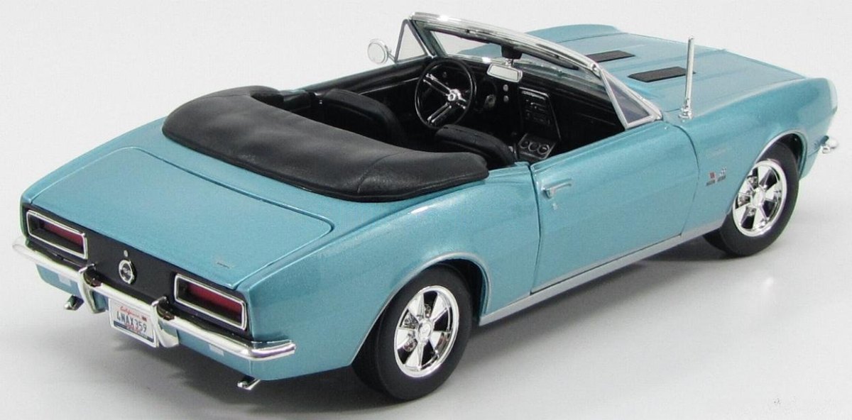 1968 Camaro SS 396 Convertible Blue: No package: Image 3