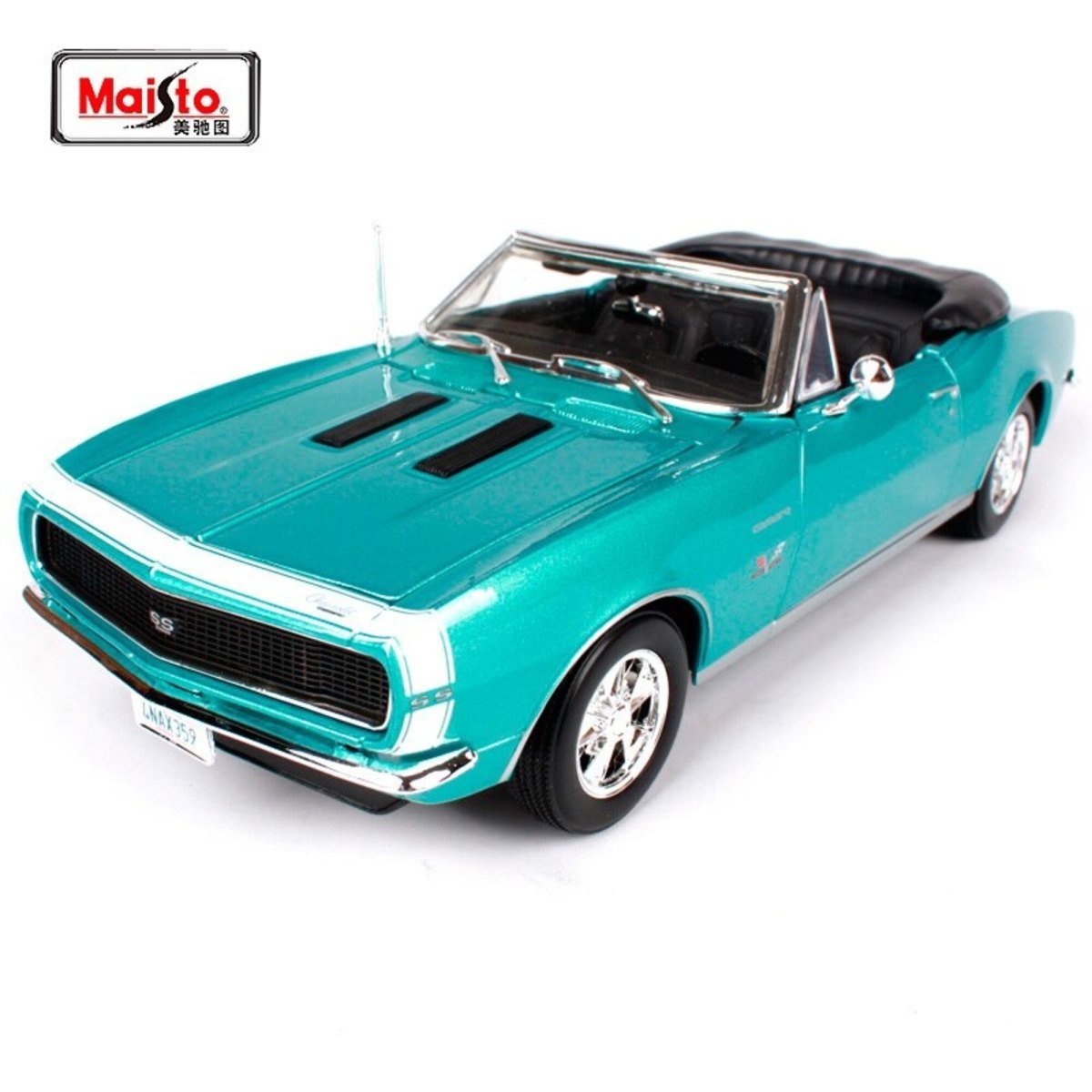 1968 Camaro SS 396 Convertible Blue: No package: Image 25