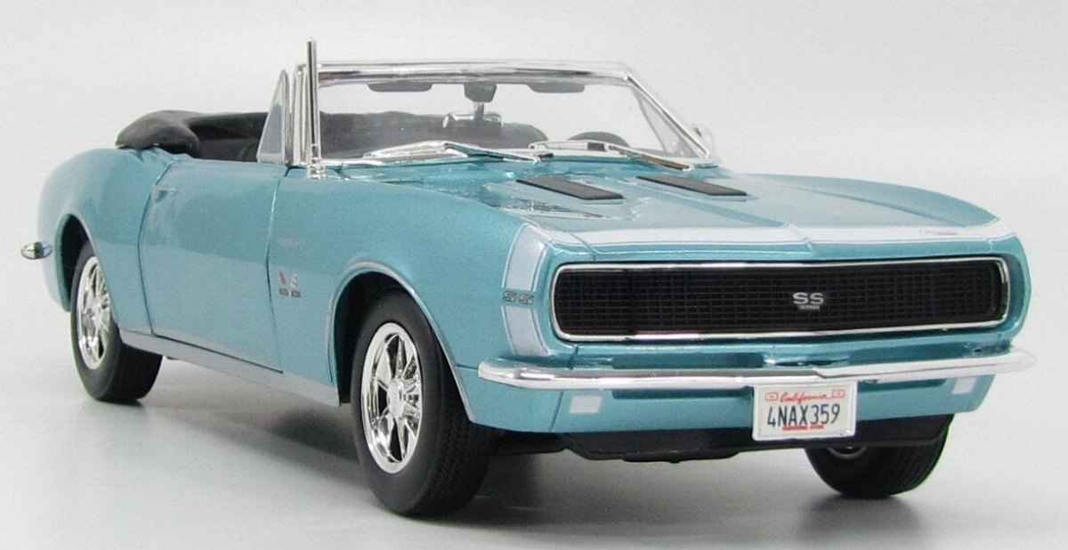 1968 Camaro SS 396 Convertible Blue: No package: Image 5