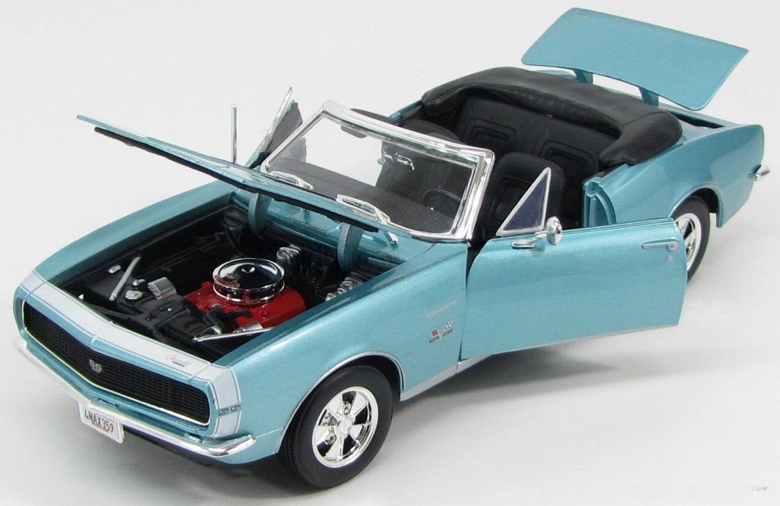 1968 Camaro SS 396 Convertible Blue: No package: Image 7