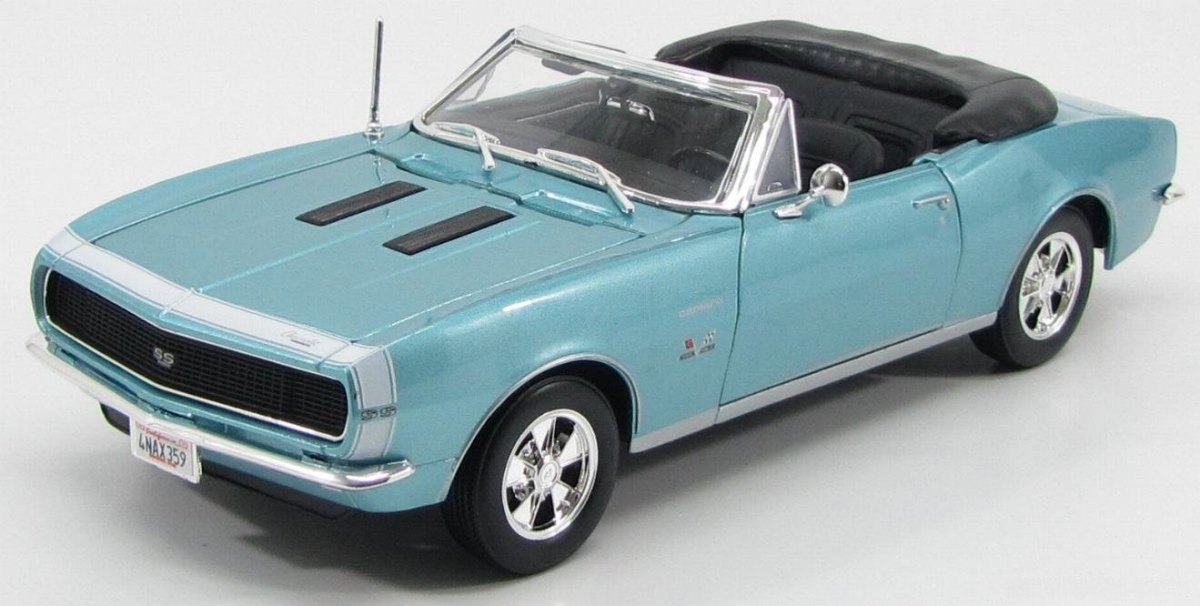 1968 Camaro SS 396 Convertible Blue: No package: Image 10