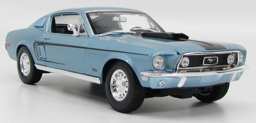 1968 Mustang GT Cobra Jet Blue: No package: Image 8