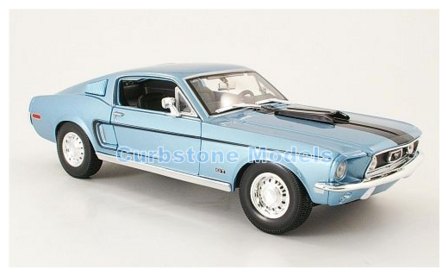 1968 Mustang GT Cobra Jet Blue: No package: Image 3