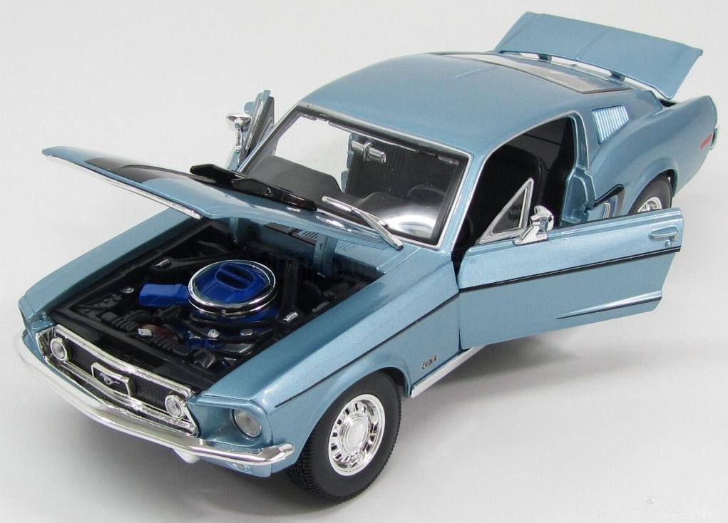 1968 Mustang GT Cobra Jet Blue: No package: Image 11