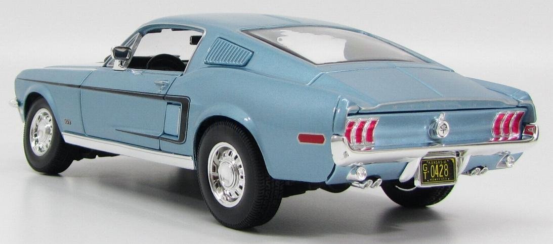 1968 Mustang GT Cobra Jet Blue: No package: Image 10