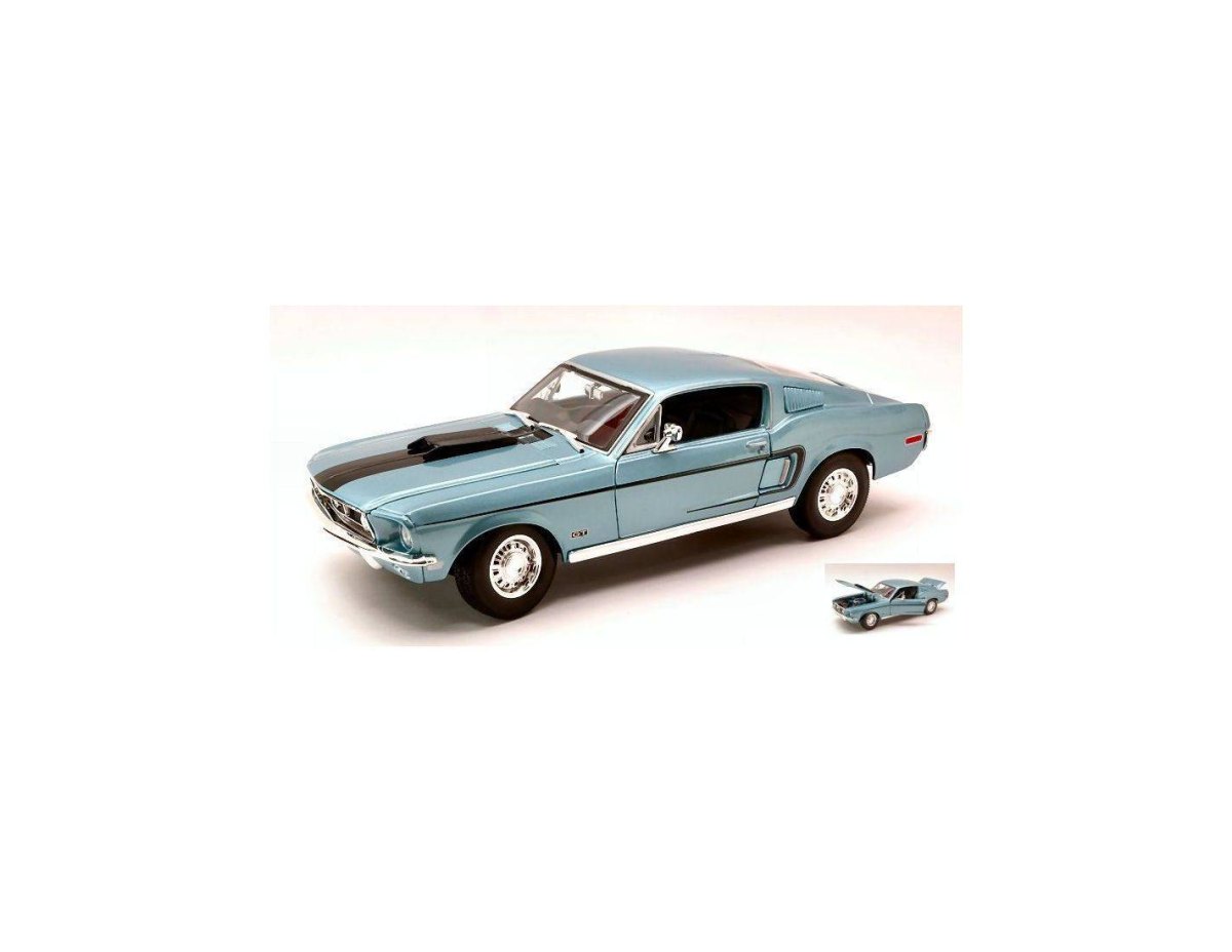 1968 Mustang GT Cobra Jet Blue: No package: Image 4