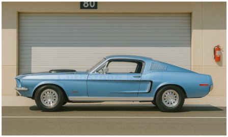 1968 Mustang GT Cobra Jet Blue: No package: Image 14