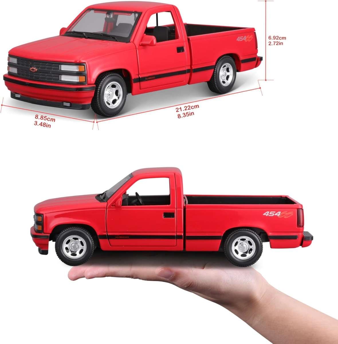 1993 454 SS Pick-Up Red: No package: Image 10