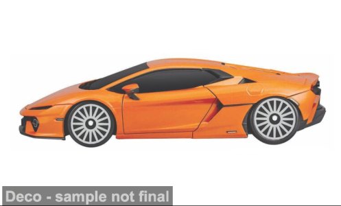 3 inch Lamborghini Temerario Orange: No package: Image 2