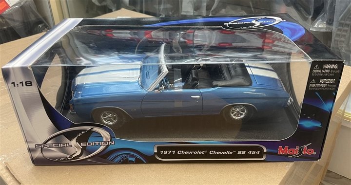 1971 Chevelle SS 454 Blue: No package: Image 2