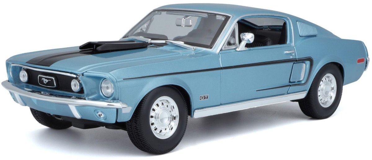 1968 Mustang GT Cobra Jet Fastback Blue: No package: Image 2