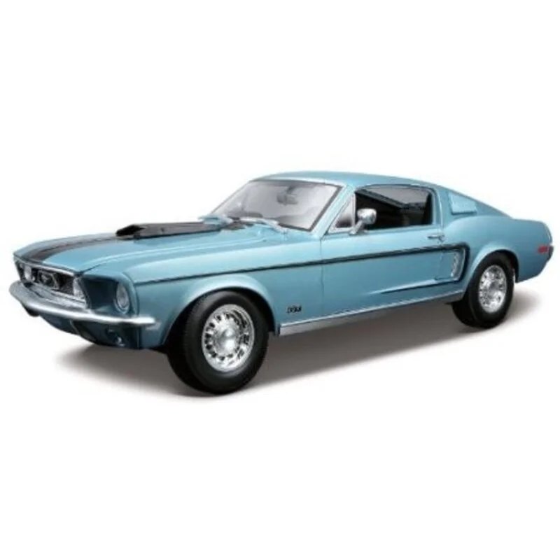 1968 Mustang GT Cobra Jet Fastback Blue: No package: Image 8