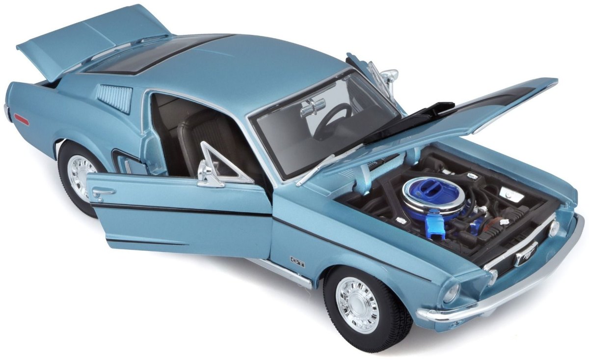 1968 Mustang GT Cobra Jet Fastback Blue: No package: Image 3
