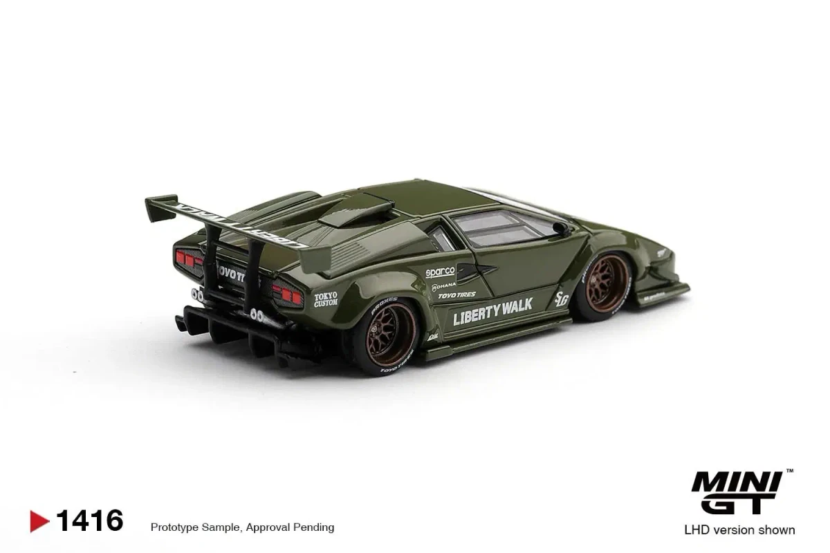 2026 Lamborghini Countach LB-WORKS Army Green Green: No Package: Image 3