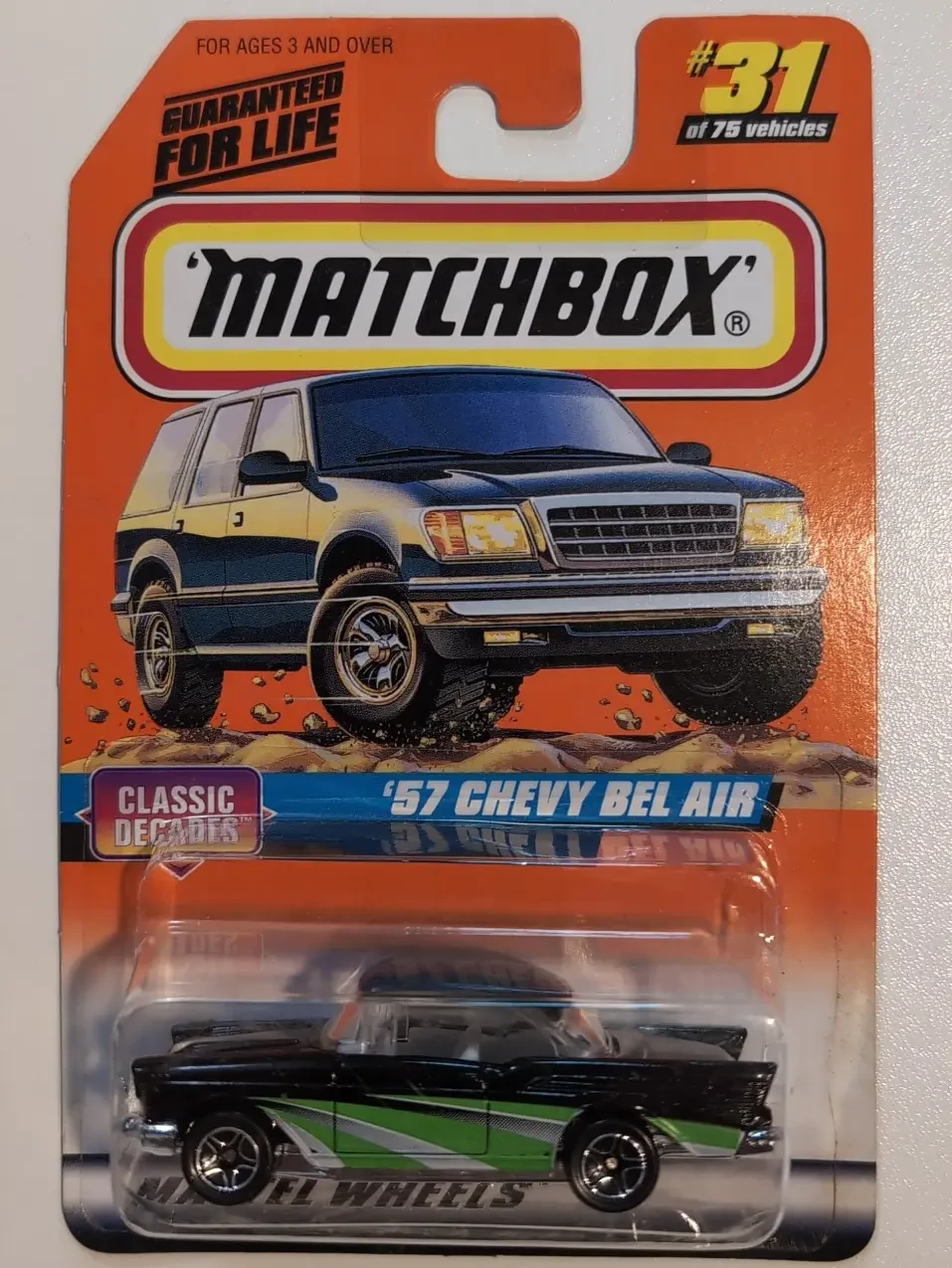 1998 1957 Chevy Bel Air Green: Long Card: Image 2