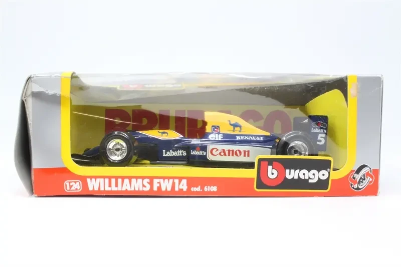 1991 Williams FW14 #5 Nigel Mansell Blue: Box: Image 2