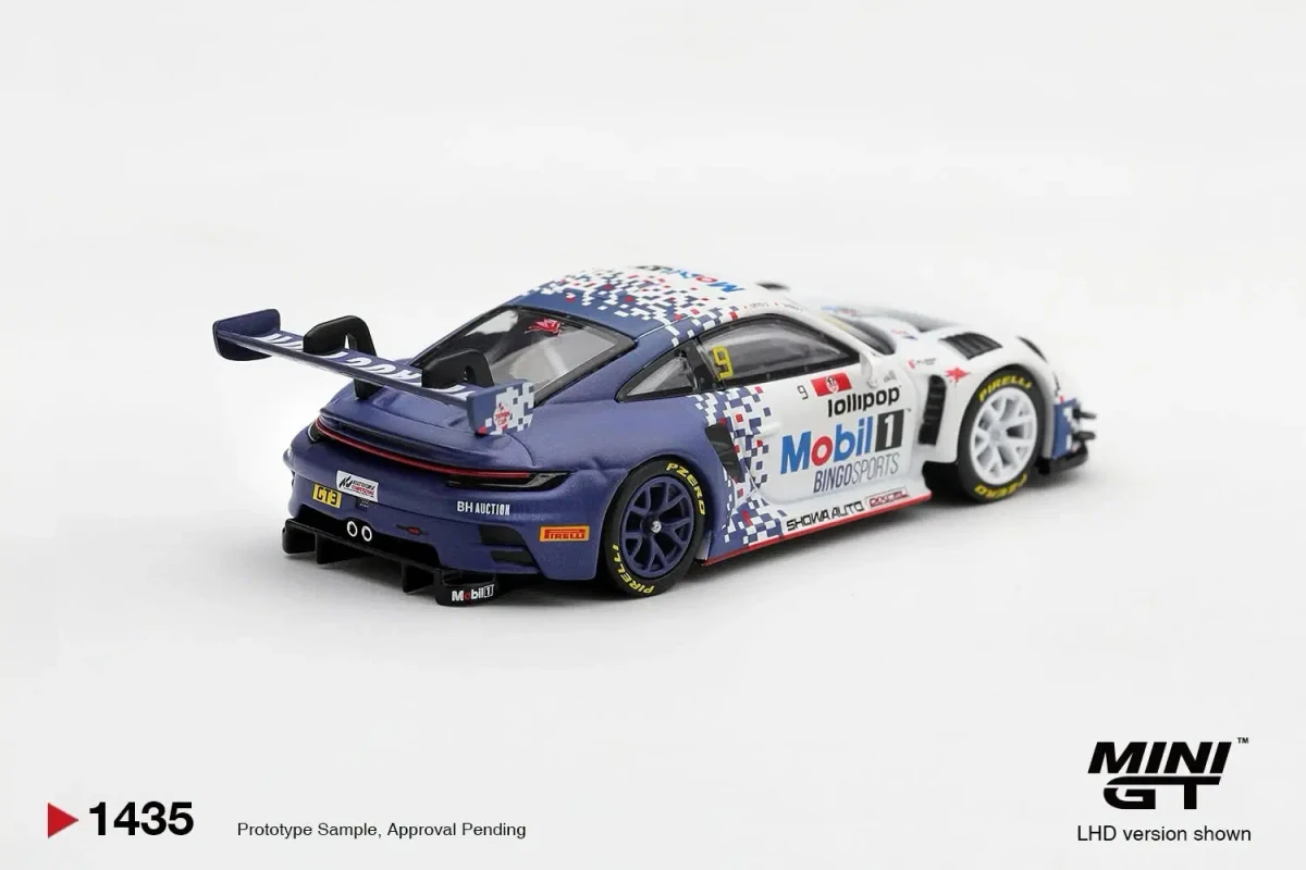 2026 Porsche 911 GT3 R (992) #9 Bingo Racing with LM Corsa 2026 Japan Cup Sugo Race 2 Winner White: No Package: Image 3