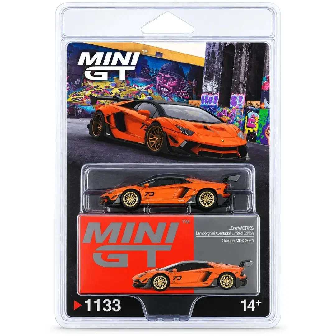 2025 LB★WORKS Lamborghini Aventador Limited Edition Orange: Blister: Image 5