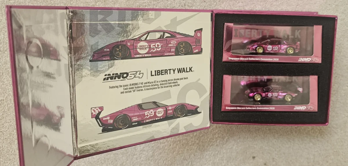 2026 LBWK Ferrari F40 & LBWK Lamborghini Miura Purple: No Package: Image 2