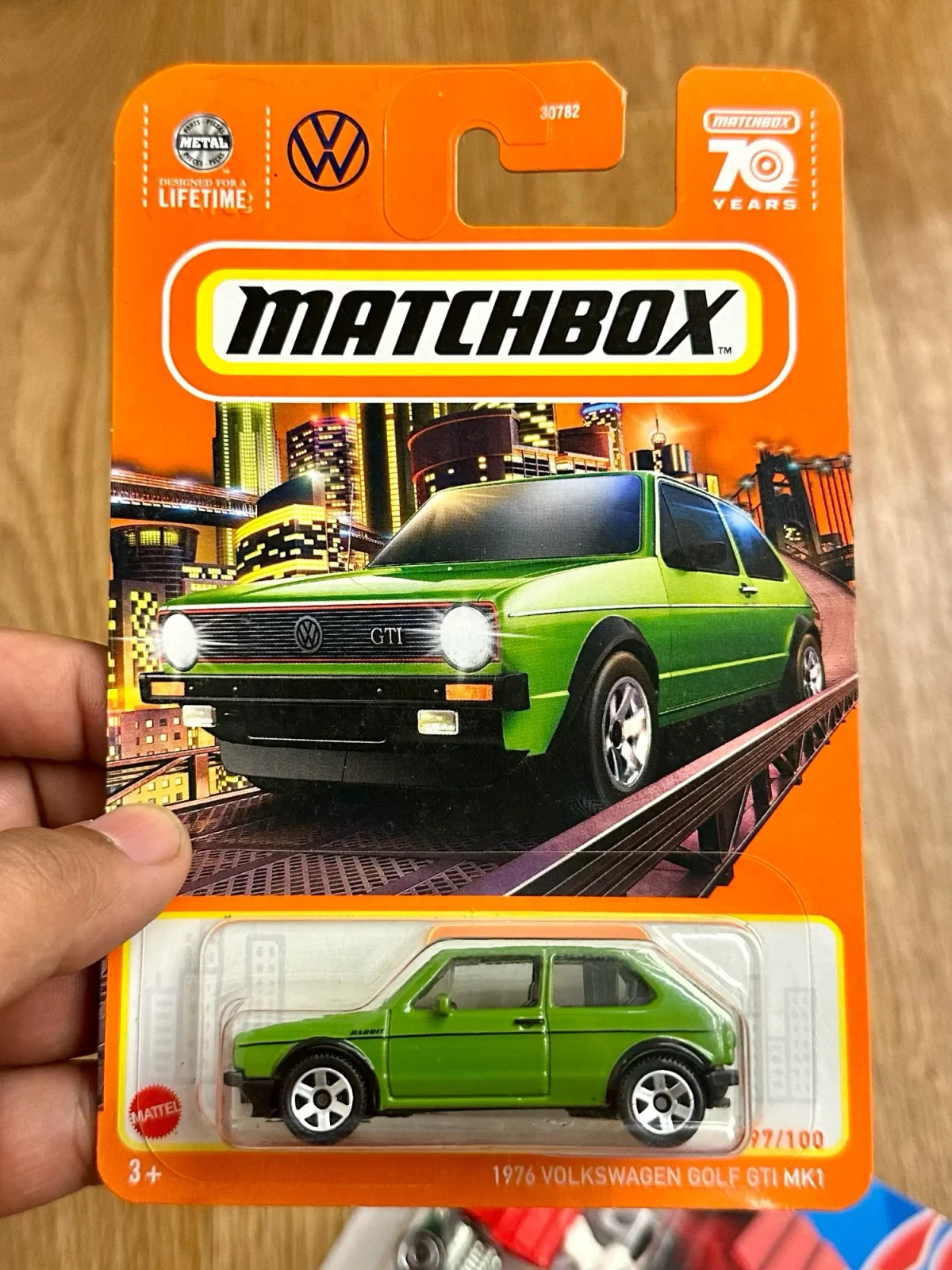 2024 1976 Volkswagen Golf MK1 Yellow: Long Card: Image 2