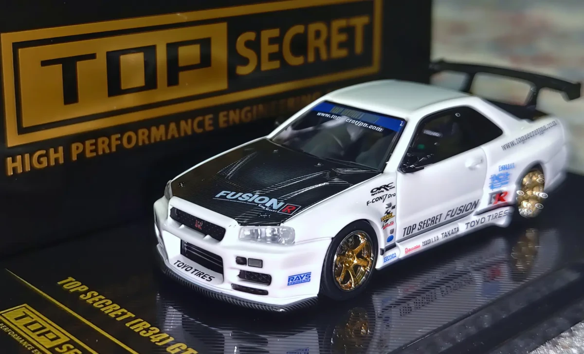 TOP SECRET R34 GT-R White: No Package: Image 5