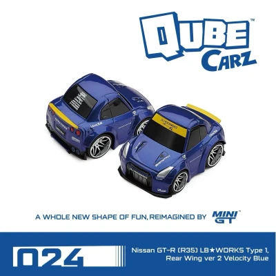Nissan GT-R (R35) LB★WORKS Type 1, Rear Wing ver 2 Velocity Blue