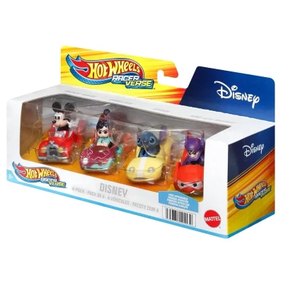 Hot Wheels RacerVerse - Disney 4-Pack