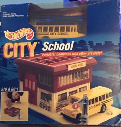 City school with school bus