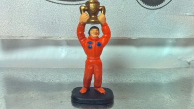 Micro Action Figure - Driver With Trophy