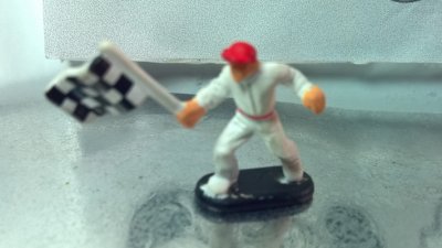 Micro Action Figure - Man Waiving Checkered Flag