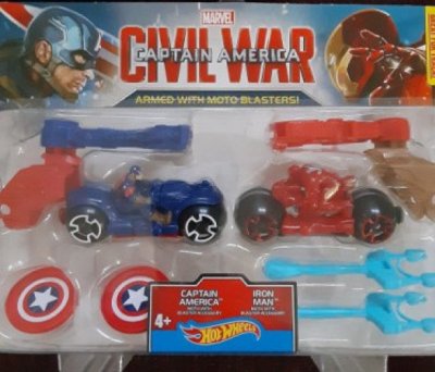Captain America And Ironman Motos With Blasters