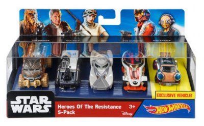 Star Wars Heroes Of The Resistance 5-Pack (Chewbacca, Han Solo, Rey, Poe Dameron, Maz Kanata)