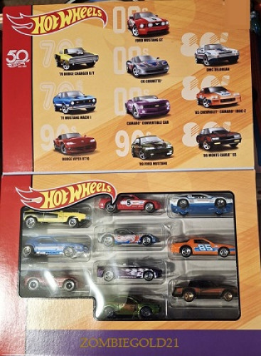 50 Hot Wheels 1968-2018