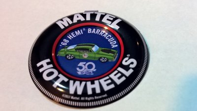 Collector's Button - '67 HEMI Barracuda