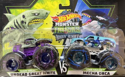 Shark Wreak (Undead Great White) vs. Town Hauler (Mecha Orca)