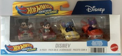 Hot Wheels RacerVerse - Disney 4-Pack