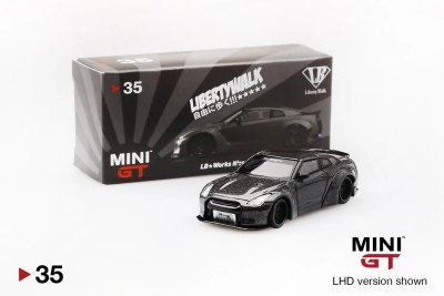 LB★WORKS Nissan GT-R (R35) Magic Grey Type 1, Rear Wing ver 2