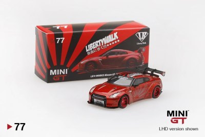 LB★WORKS Nissan GT-R (R35) Candy Red Type 1, Rear Wing ver 1+2