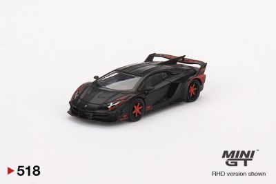 Lamborghini LB-Silhouette Works Aventador GT EVO Matte Black w/ Red Accent