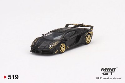 Lamborghini LB-Silhouette Works Aventador GT EVO Matte Black (Gold Accents)