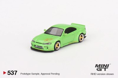 Nissan Silvia (S15) Rocket Bunny Green 2023 Shizuoka Hobby Show Exclusive