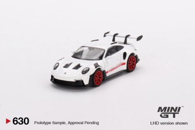Porsche 911 (992) GT3 RS White with Pyro Red Accents Package