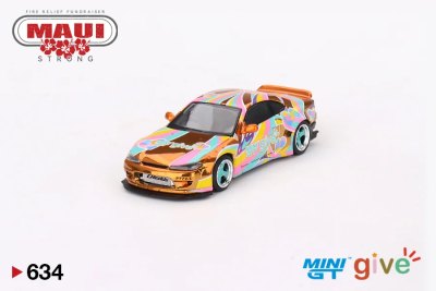 Nissan Silvia (S15) Rocket Bunny Chrome Orange MINI GT give 2023 USA