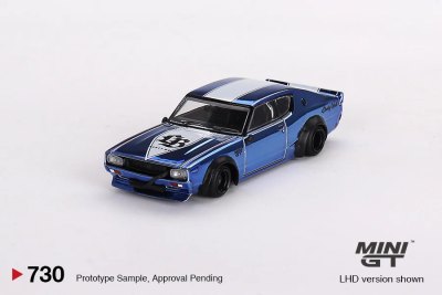 Nissan Skyline Kenmeri Liberty Walk Chrome Blue