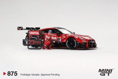 Nissan GT-R NISMO #23 "MOTUL AUTECH GT-R 2021" Super GT Series Suzuka Winner w/ Matsuda Figure