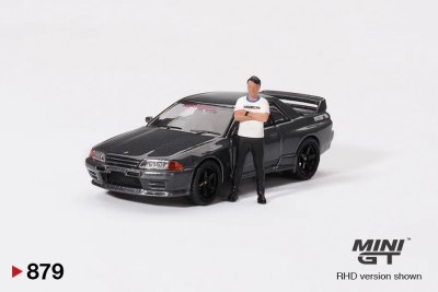 Nissan Skyline GT-R (R32) Gunmetal W/ Matsuda Figure TAS 2025